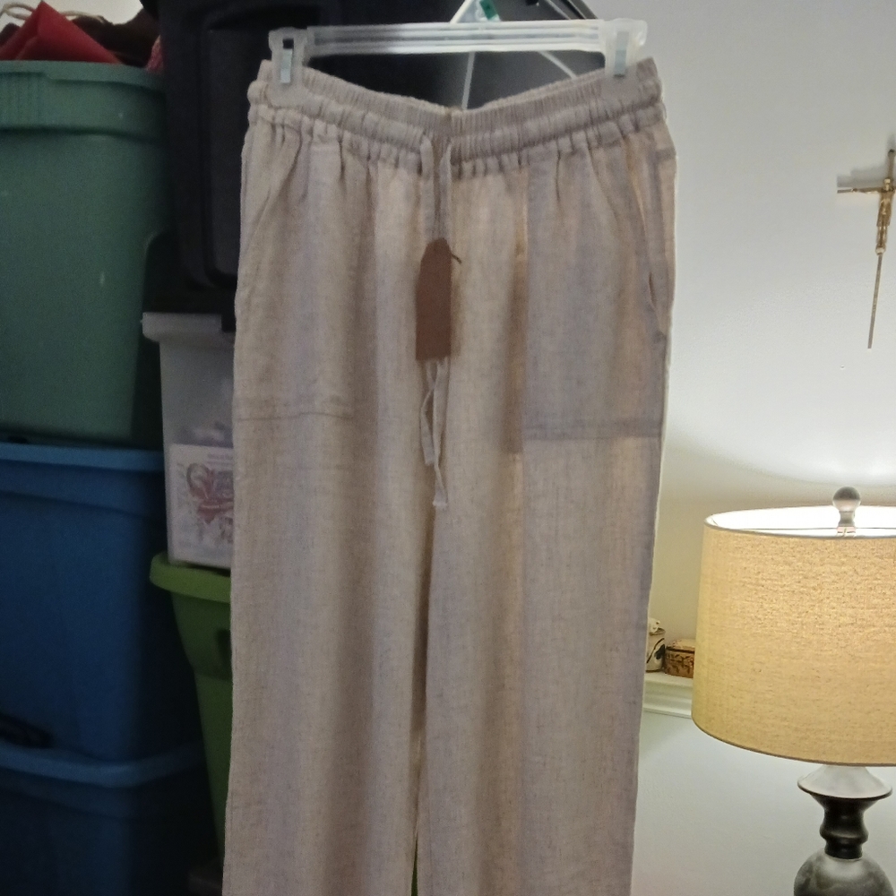 Linen slacks